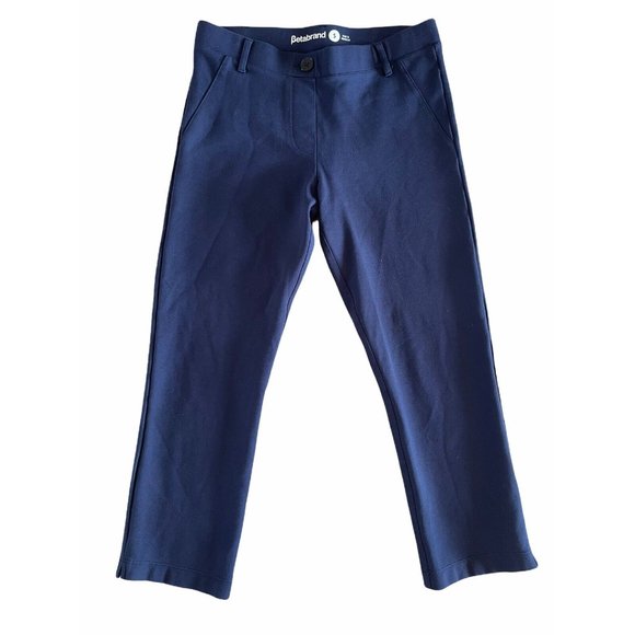 Betabrand Dress Pant Yoga Pants Crop Classic Navy Blue Small W0249‎ $68 - Picture 6 of 12